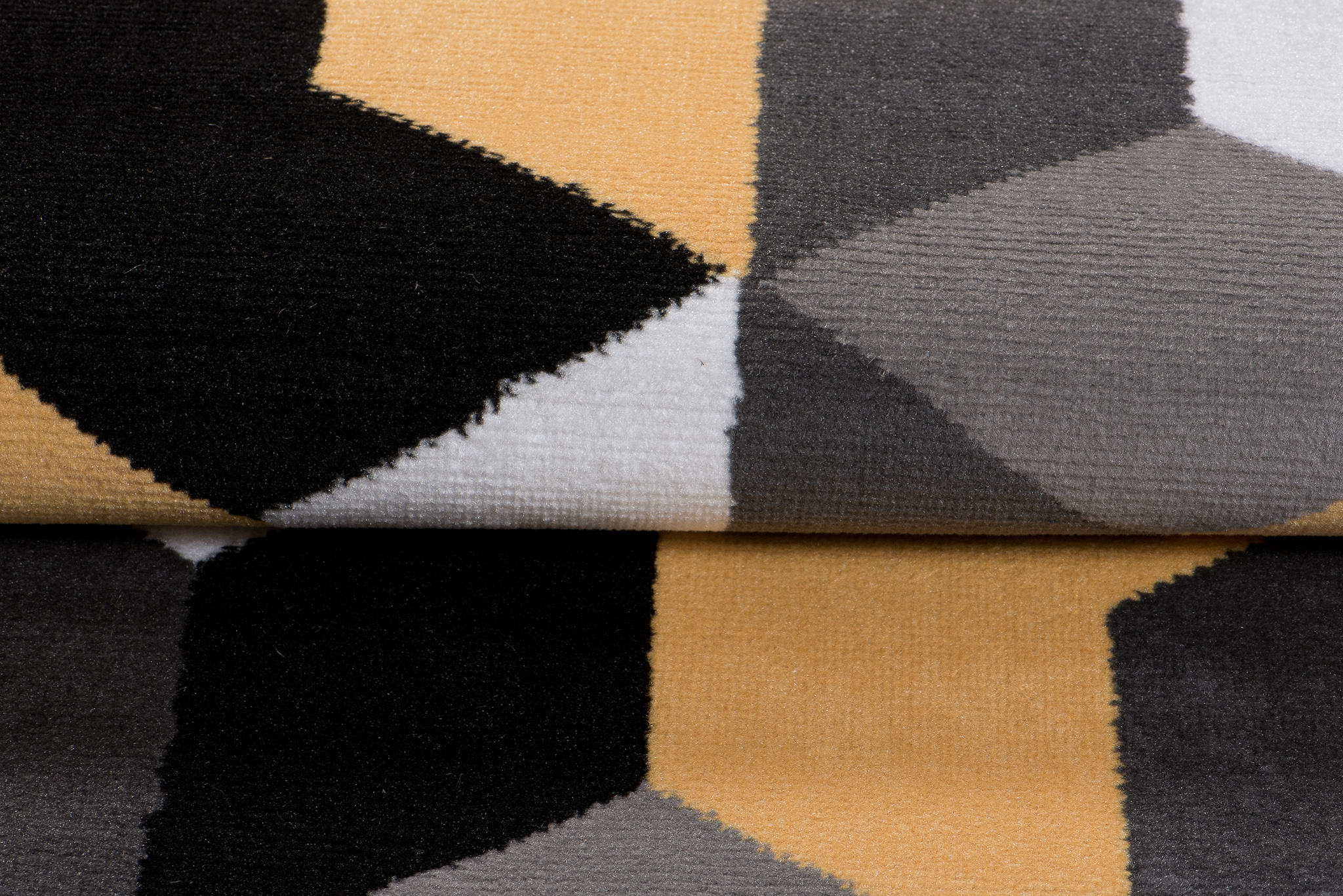 Tappeto Maya Grigio Giallo Cubi