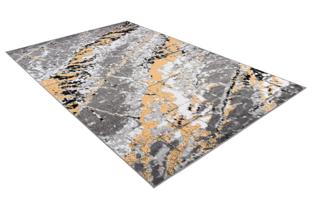 Tappeto Maya Grigio Giallo Moderno