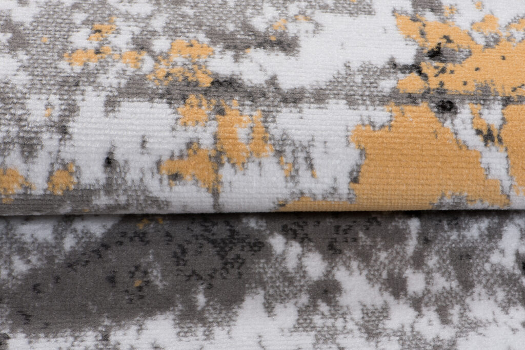 Tappeto Maya Grigio Giallo Moderno