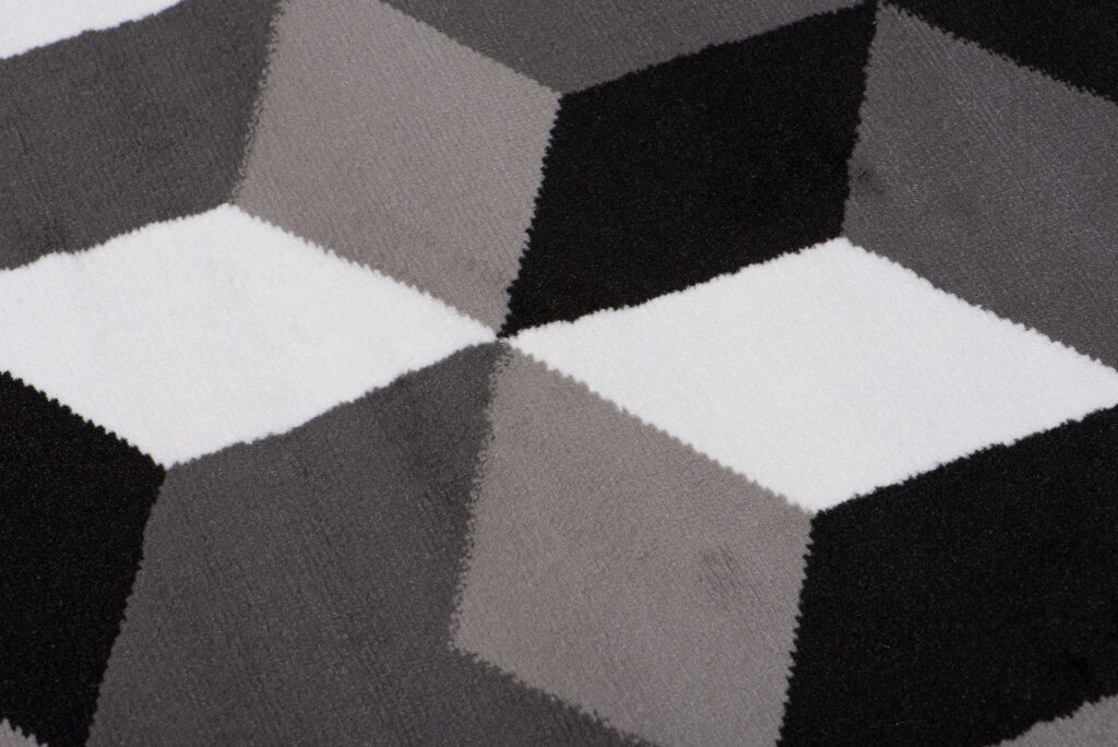 Tappeto Maya Grigio Nero Cubi