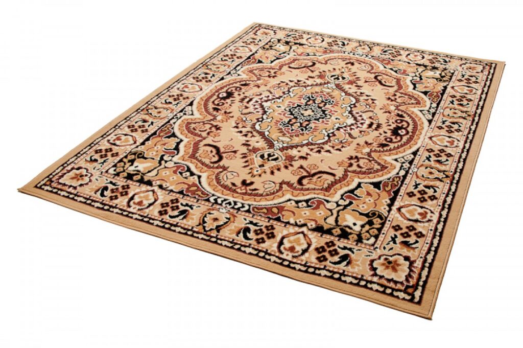 Tappeto Atlas Beige Marrone Tradizionale Medaglione
