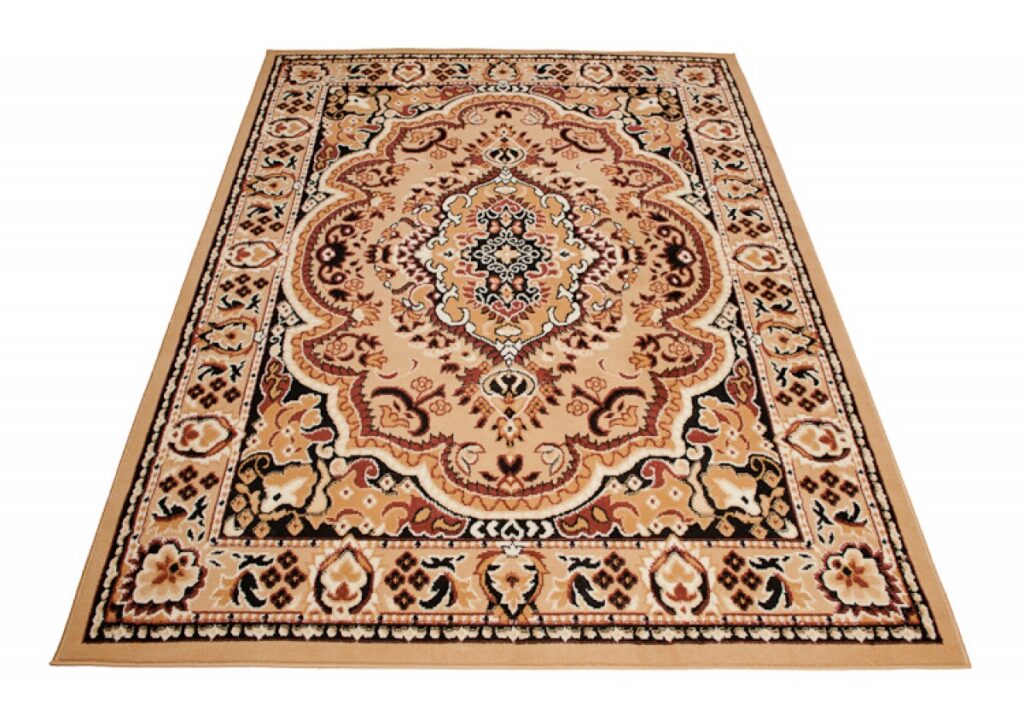 Tappeto Atlas Beige Marrone Tradizionale Medaglione