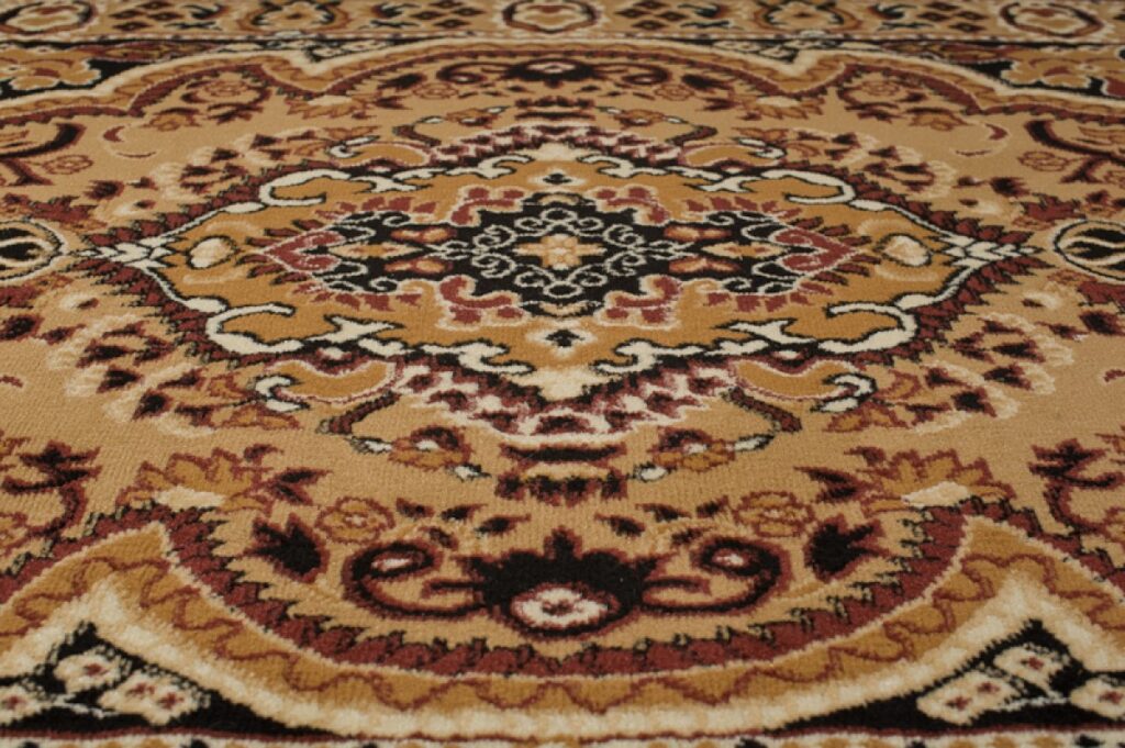 Tappeto Atlas Beige Marrone Tradizionale Medaglione