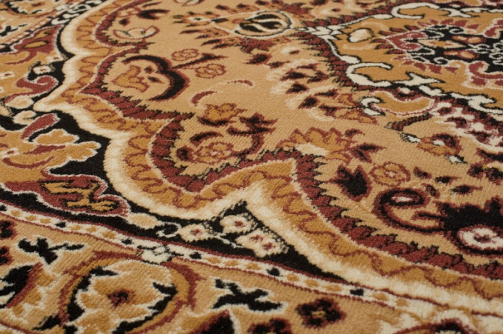 Tappeto Atlas Beige Marrone Tradizionale Medaglione