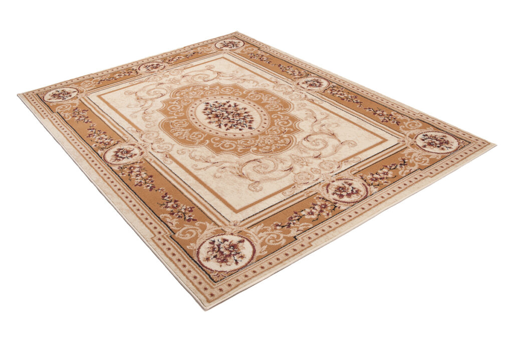 Tappeto Atlas Crema Beige Tradizionale Medaglione