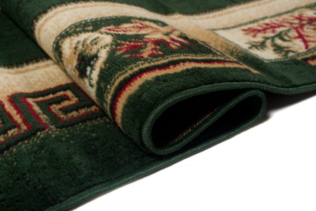 Tappeto Atlas Verde Beige Classico Cornice
