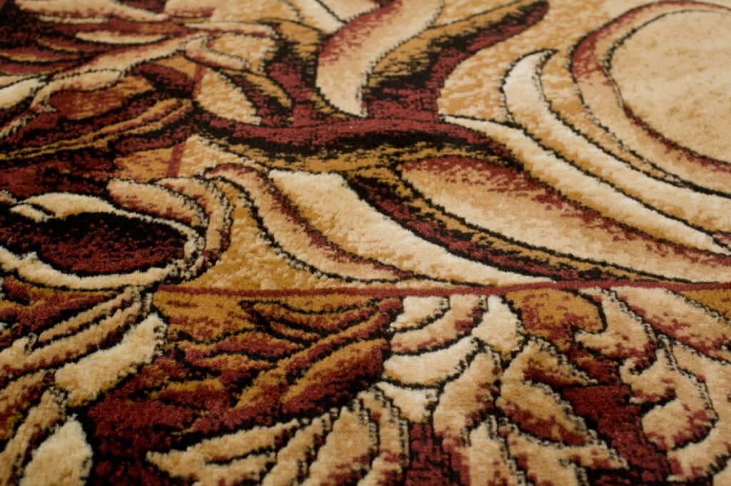 Tappeto Atlas Beige Marrone Classico Foglie