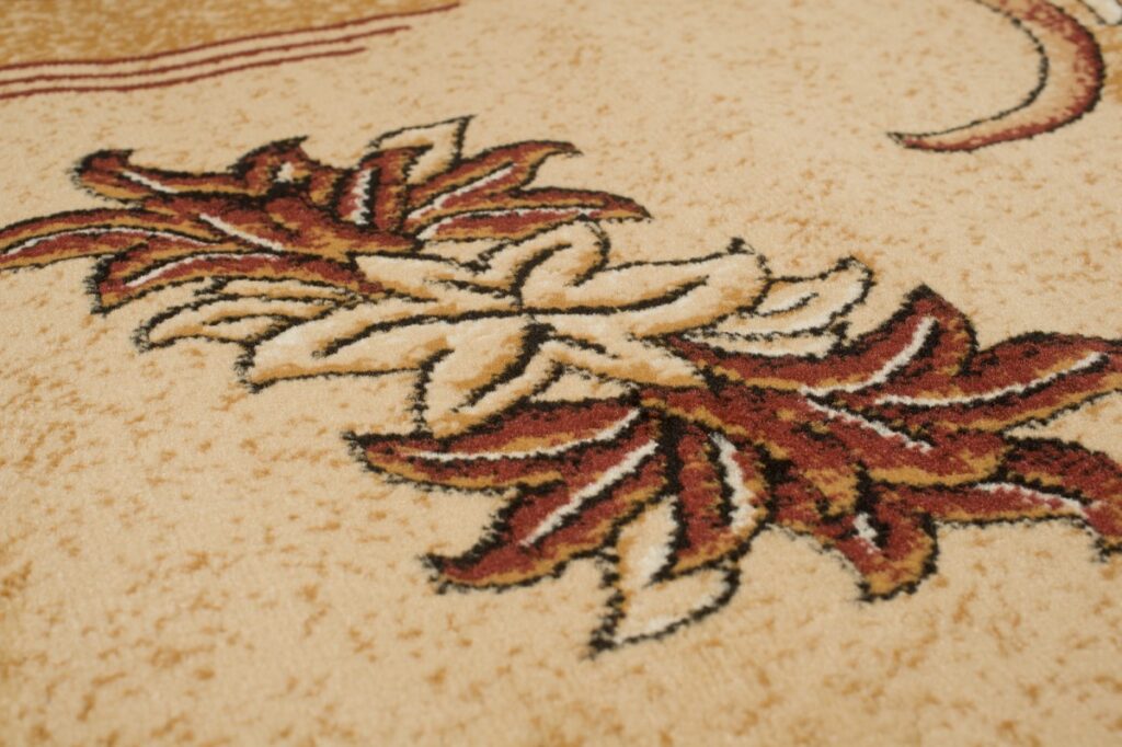 Tappeto Atlas Beige Marrone Classico Foglie