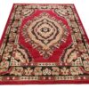 Tappeto Atlas Rosso Beige Tradizionale Rosetta