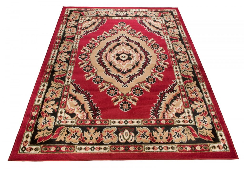 Tappeto Atlas Rosso Beige Tradizionale Rosetta