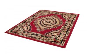 Tappeto Atlas Rosso Beige Tradizionale Rosetta