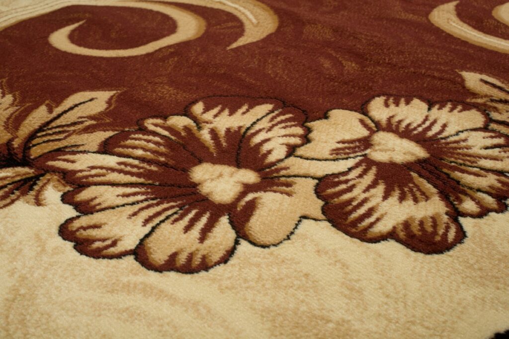 Tappeto Atlas Marrone Beige Classico Floreale