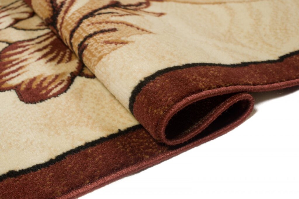 Tappeto Atlas Marrone Beige Classico Floreale