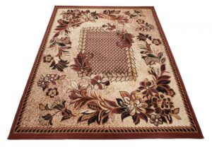 Tappeto Atlas Beige Marrone Moderno Floreale