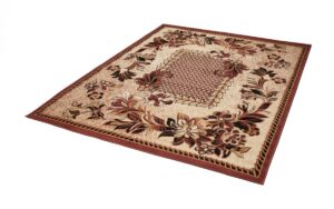 Tappeto Atlas Beige Marrone Moderno Floreale