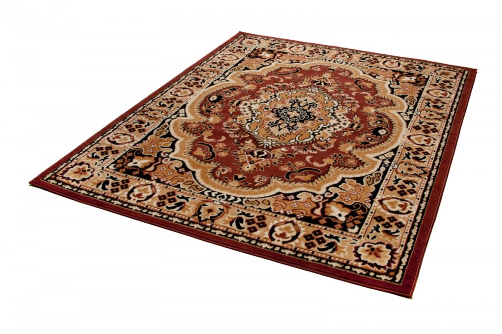 Tappeto Atlas Marrone Beige Tradizionale Medaglione