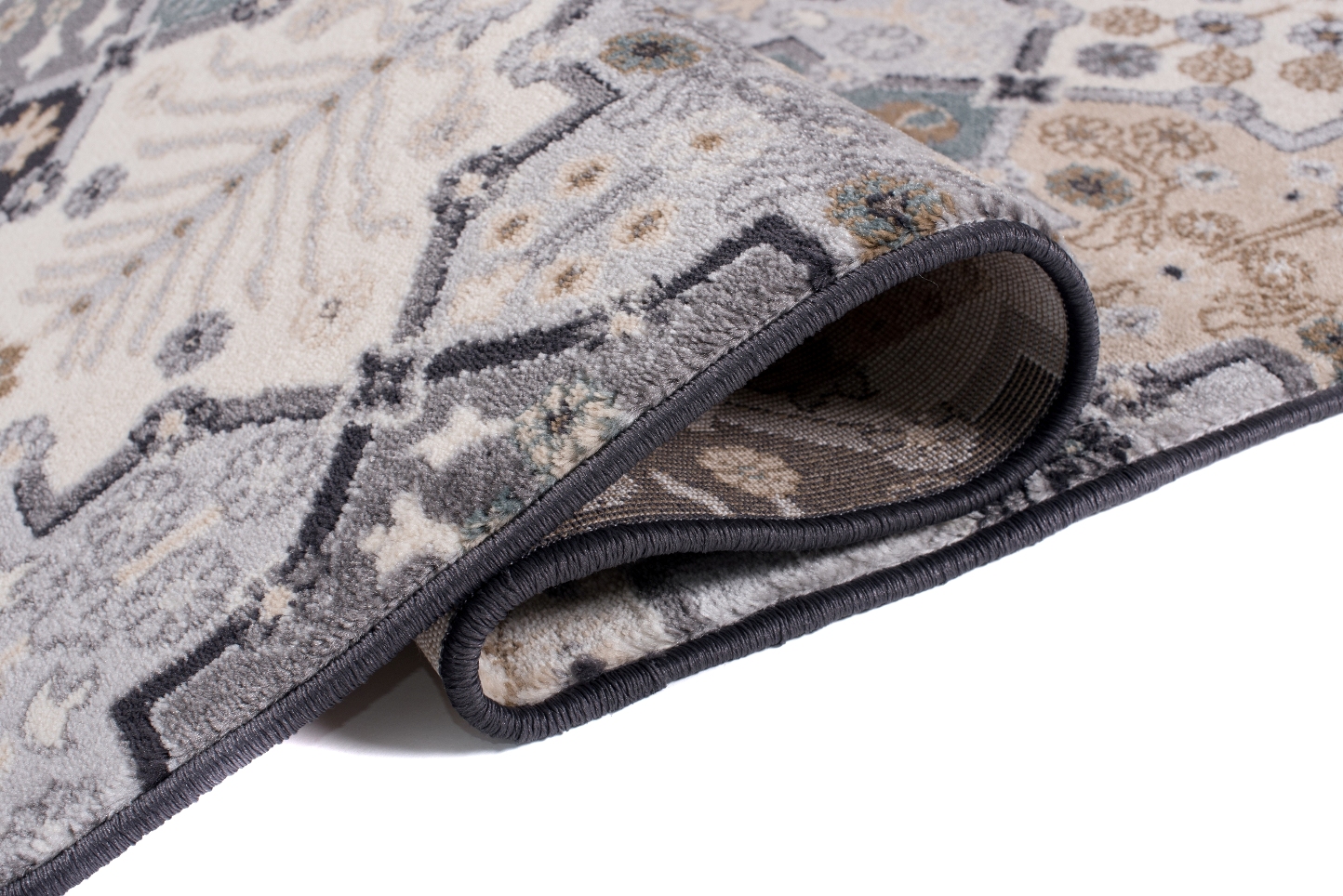 Tappeto Colorado Grigio Crema Mosaico Vintage