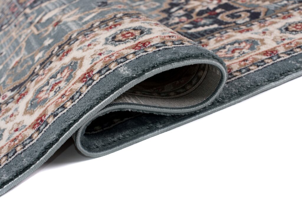 Tappeto Colorado Tradizionale Blu Crema Ornamenti