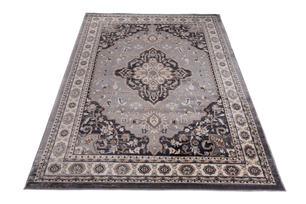 Tappeto Colorado Tradizionale Grigio Crema Ornamenti