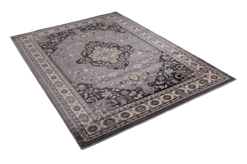 Tappeto Colorado Tradizionale Grigio Crema Ornamenti