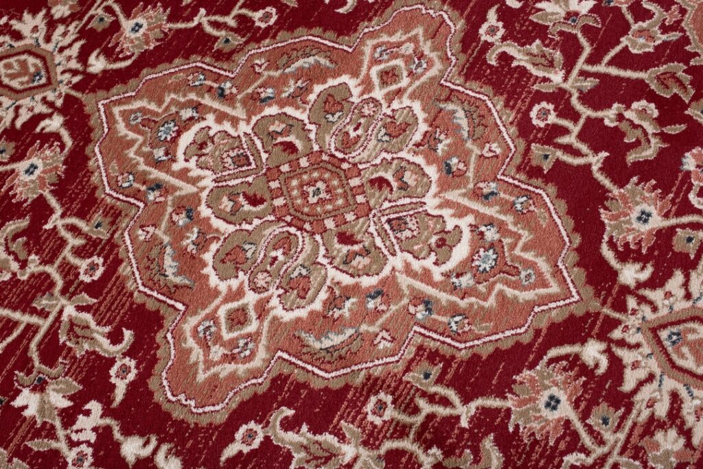 Tappeto Colorado Tradizionale Rosso Crema Ornamenti