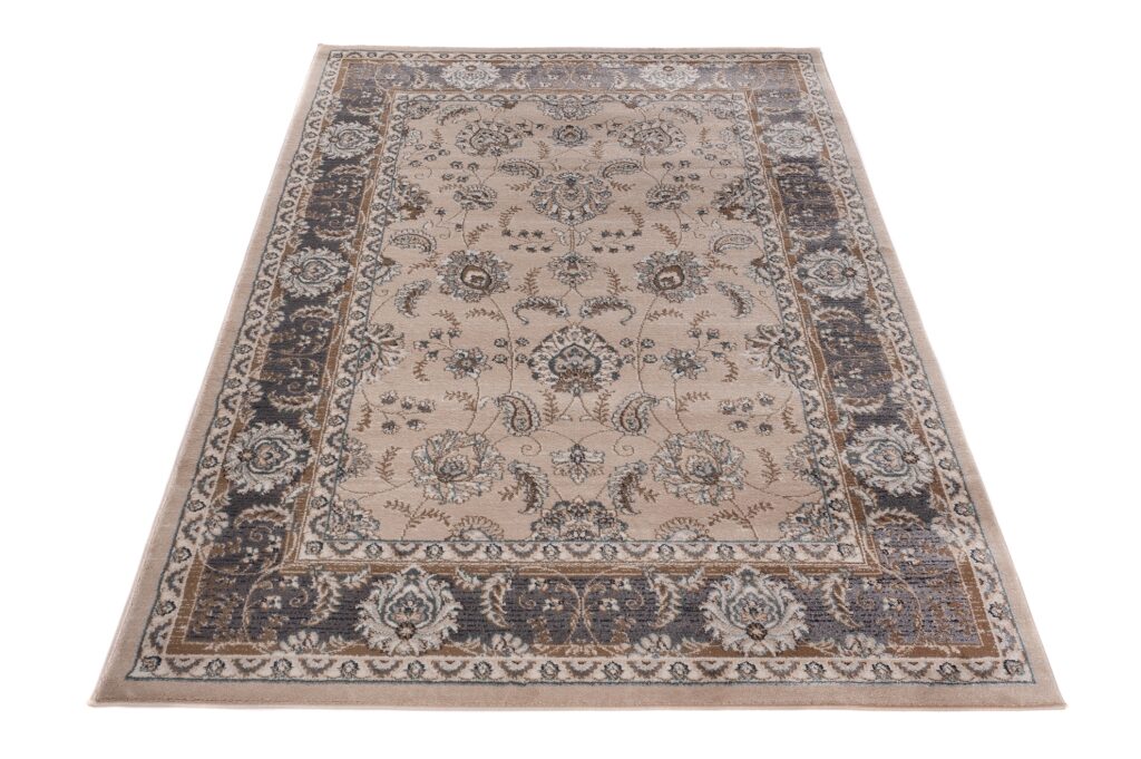 Tappeto Colorado Classico Beige Grigio Ornamenti