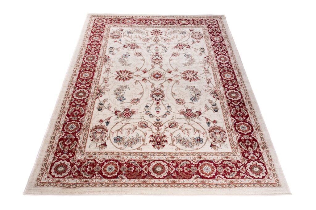 Tappeto Colorado Tradizionale Crema Rosso Floreale
