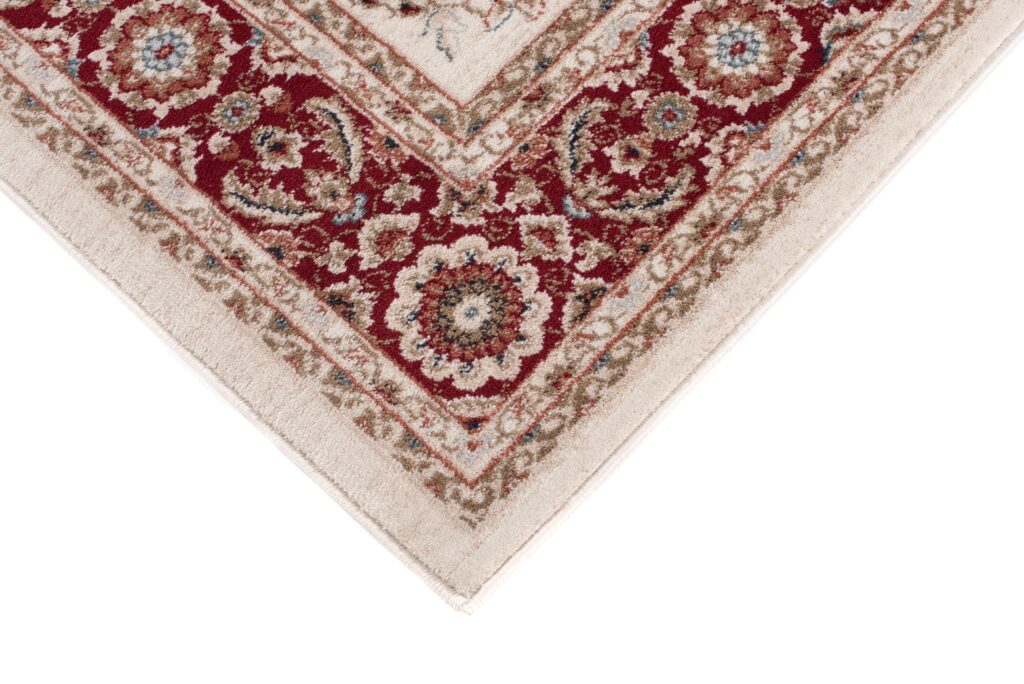 Tappeto Colorado Tradizionale Crema Rosso Floreale