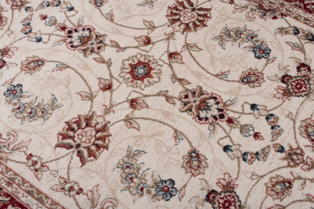 Tappeto Colorado Tradizionale Crema Rosso Floreale