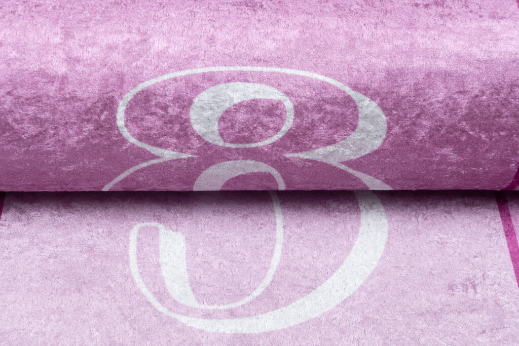Tappeto Emma Bambini Rosa Gioco a Campana Antiscivolo