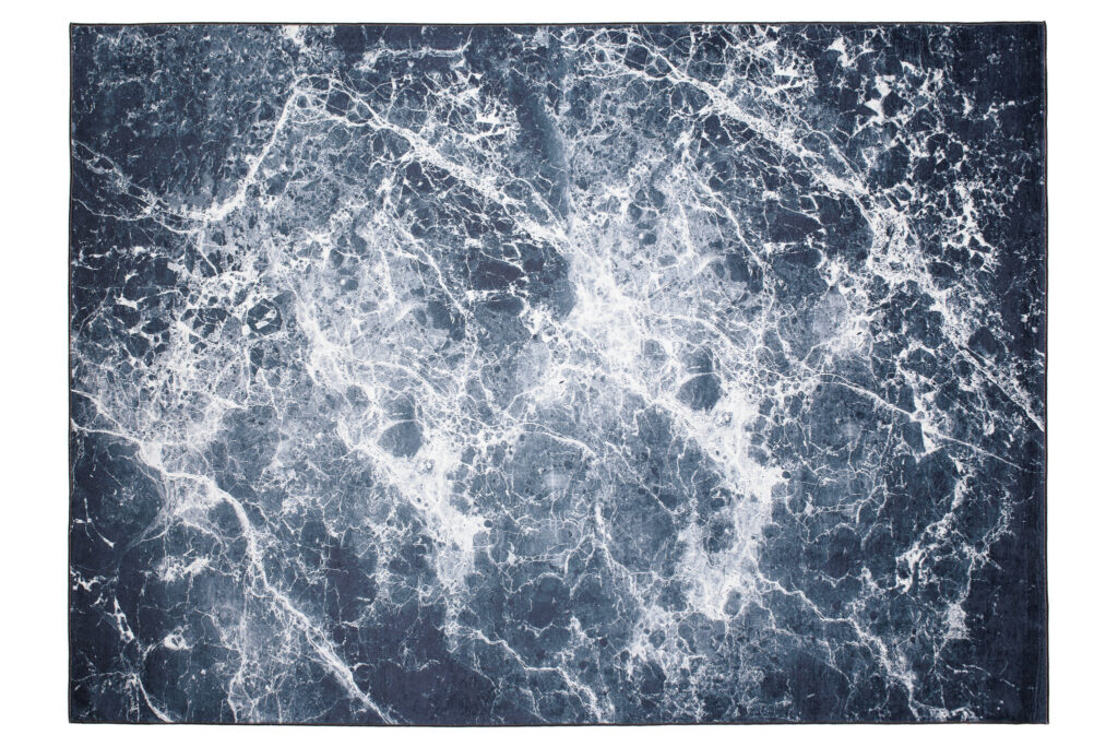 Tappeto Toscana Grigio Blu Scuro Chiaro Marmo