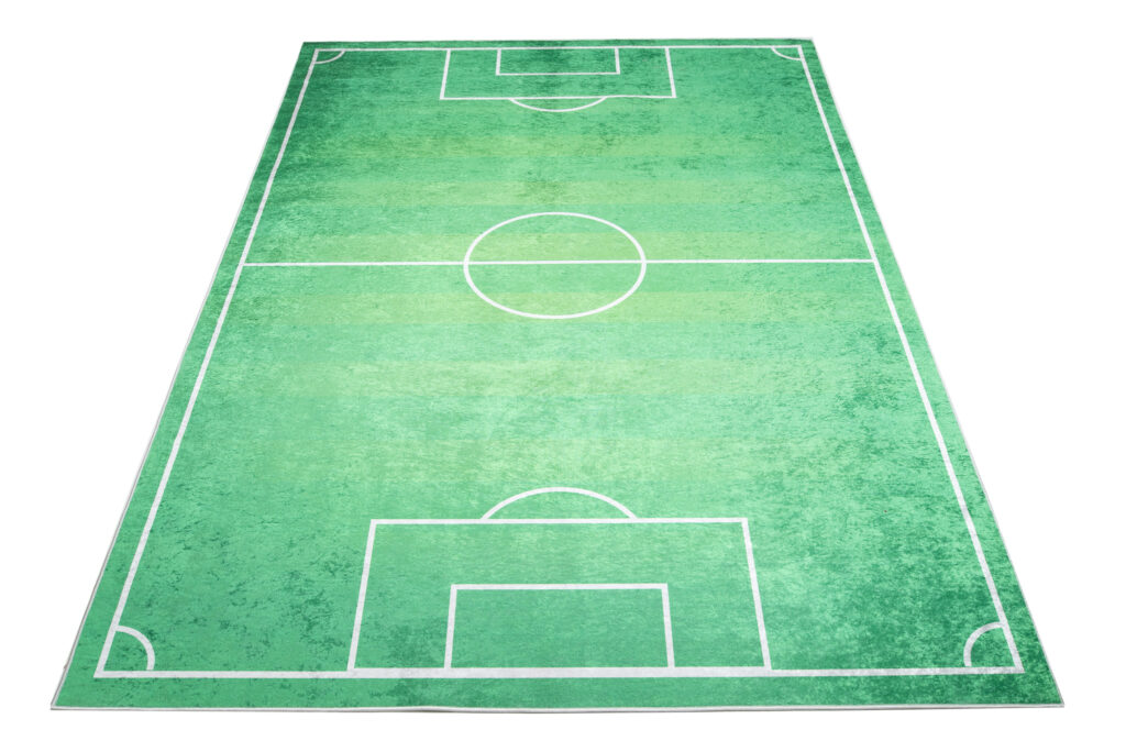 Tappeto Emma Antiscivolo Lavabile Verde Campo Sportivo