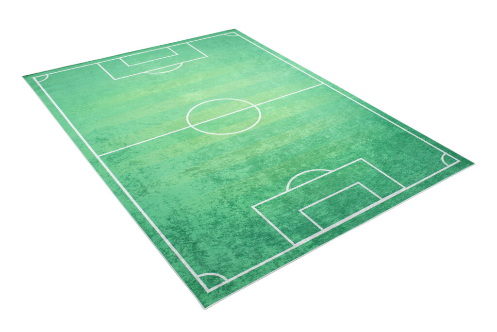 Tappeto Emma Antiscivolo Lavabile Verde Campo Sportivo