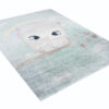 Tappeto Emma Bambini Turchese Gufo Antiscivolo