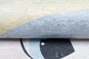 Tappeto Emma Bambini Turchese Gufo Antiscivolo