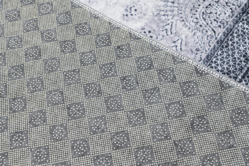 Tappeto Victoria Grigio Sfumato Ornamenti Antiscivolo