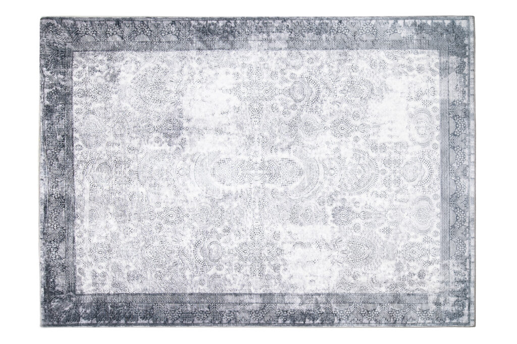 Tappeto Victoria Grigio Sfumato Ornamenti Antiscivolo