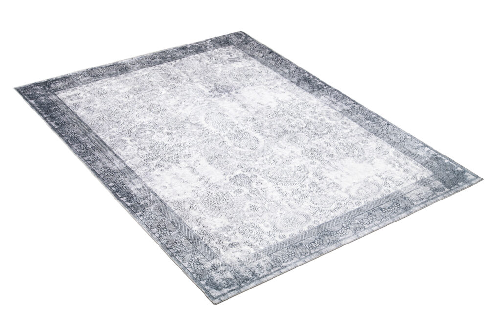 Tappeto Victoria Grigio Sfumato Ornamenti Antiscivolo