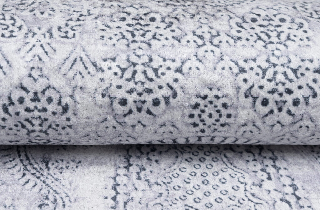 Tappeto Victoria Grigio Sfumato Ornamenti Antiscivolo