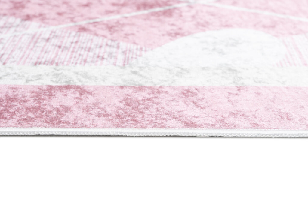 Tappeto Emma Antiscivolo Lavabile Rosa Cuori