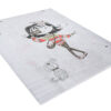 Tappeto Emma Bambini Grigio Bambina Cane Antiscivolo