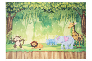 Tappeto Emma Antiscivolo Lavabile Safari Giungla