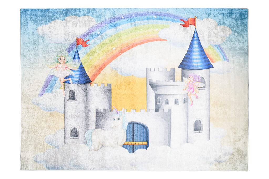 Tappeto Emma Bambini Multicolore Castello Chiaro
