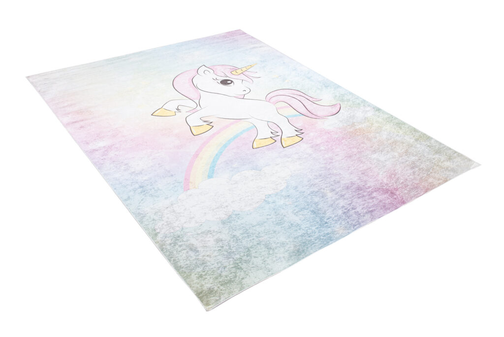 Tappeto Emma Antiscivolo Lavabile Rosa Unicorno