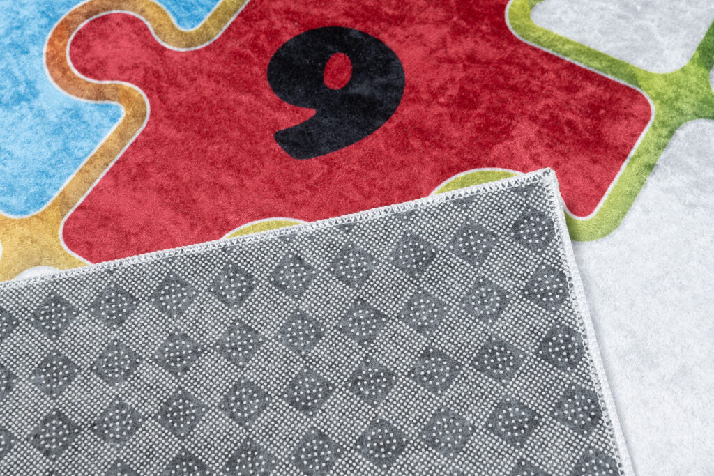 Tappeto Emma Bambini Chiaro Puzzle Giocco a Campana Antiscivolo