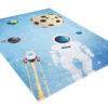 Tappeto Emma Bambini Blu Spazio Astronauta Antiscivolo