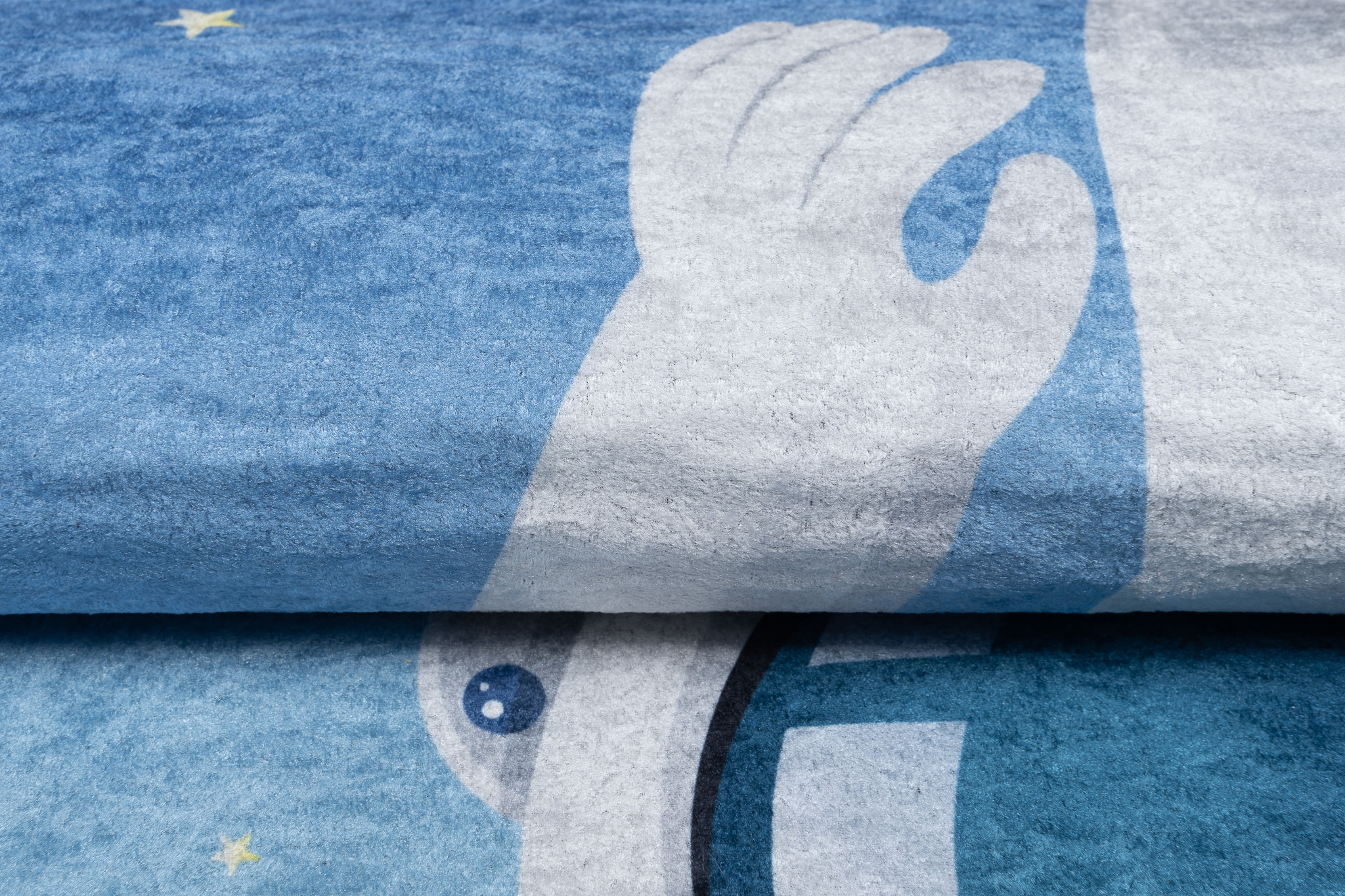 Tappeto Emma Bambini Blu Spazio Astronauta Antiscivolo