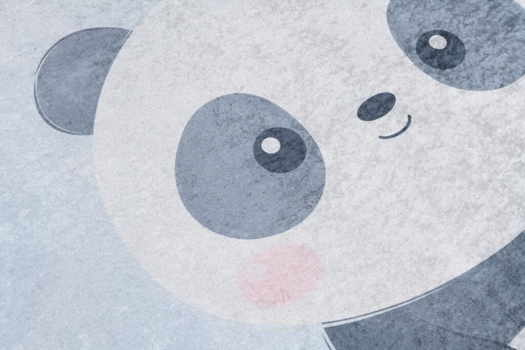Tappeto Emma Grigio Blu Panda Antiscivolo