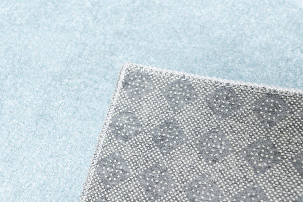 Tappeto Emma Antiscivolo Lavabile Blu Grigio Panda
