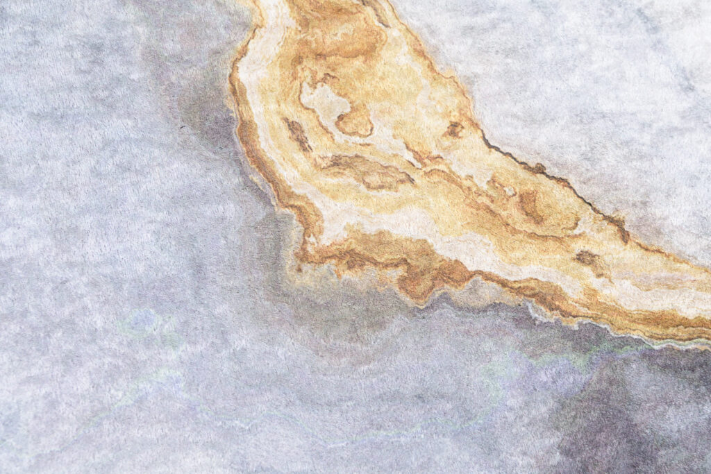 Tappeto Toscana Moderno Grigio Oro Astratto